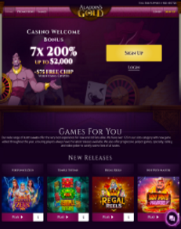 Aladdins Gold Casino screenshot