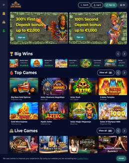 Aztec Paradise Casino screenshot
