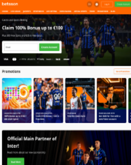 Betsson Casino screenshot