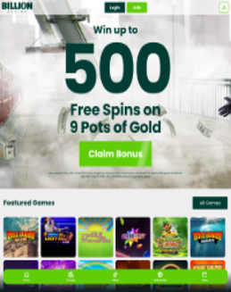 Billion Casino screenshot
