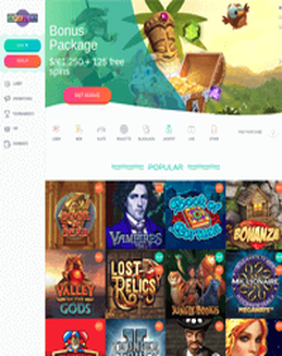 Spinia Casino screenshot