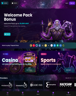 CasinoCrypto.io screenshot