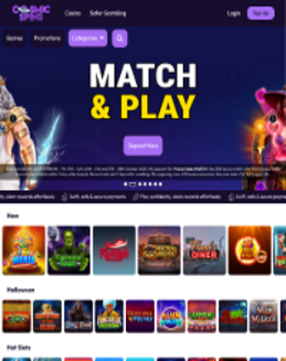 Cosmic Spins Casino screenshot