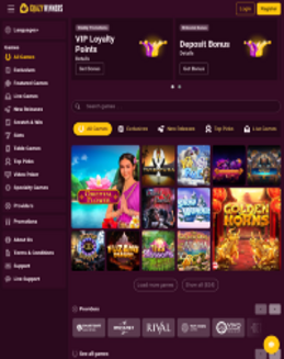 Crazy Winners Casino screenshot