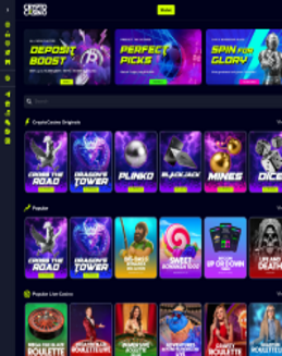 CryptoCasino.com screenshot