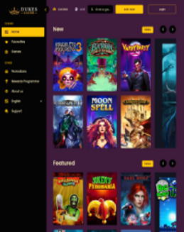 Dukes Casino screenshot