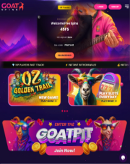 Goat Spins Casino screenshot