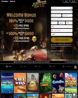 Jupiter Club Casino screenshot