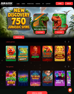 JurassicSlots Casino screenshot