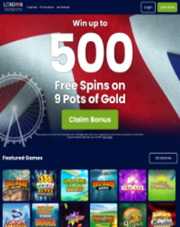 London Jackpots Casino screenshot