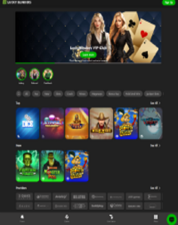 Lucky Blinders Casino screenshot