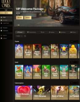 Lucky Ones Casino screenshot