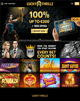 Lucky Thrillz Casino screenshot