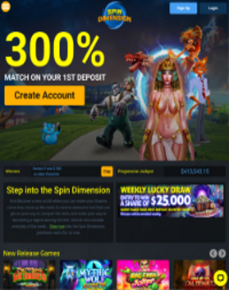 Spin Dimension Casino screenshot