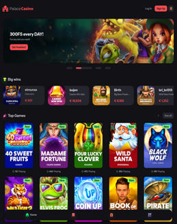 Palace Casino screenshot