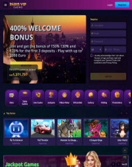 Paris VIP Casino screenshot