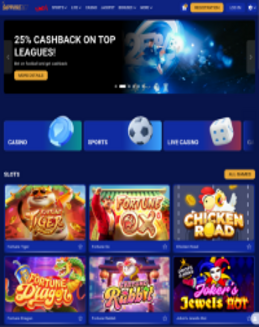 SapphireBet Casino screenshot