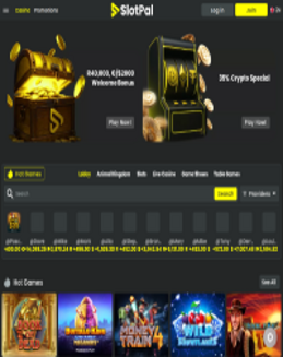 Screenshot des SlotPal Casino-Interfaces