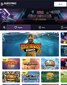 SlotStrike Casino screenshot
