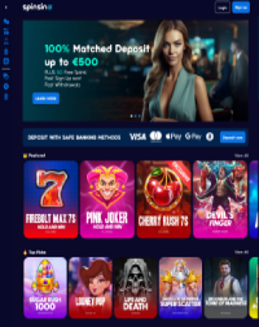 Spinsino Casino screenshot