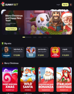 Sunnybet Casino ekraanipilt