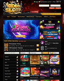 Videoslots Casino screenshot