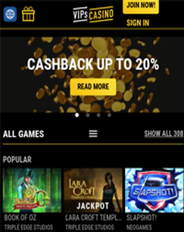 VIPs Casino screenshot