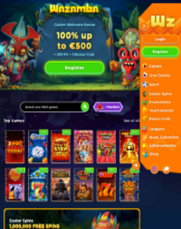 Wazamba Casino screenshot