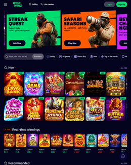 WildWinz Casino screenshot