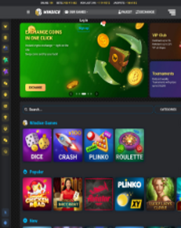 WinDice Casino screenshot