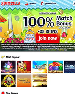 Spinzilla Casino screenshot