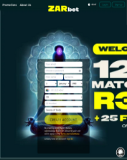 Zar Casino screenshot
