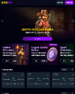 Zizobet Casino screenshot