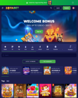 ZotaBet Casino screenshot
