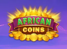 African Coins Hold and Spin Logo