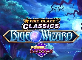Fire Blaze Blue Wizard PowerPlay Jackpot