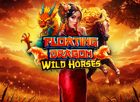 Floating Dragon Wild Horses Logo