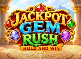 Jackpot Gem Rush Hold and Win Logo