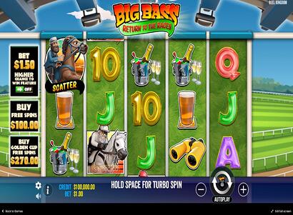 Big Bass Return to the Races game screenshot