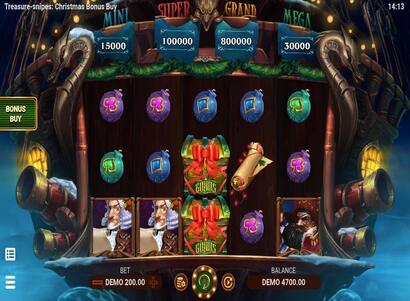Screenshot del gioco Treasure Snipes Christmas Bonus Buy su Verde Casino